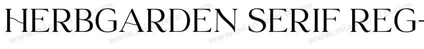HerbGarden Serif Reg字体转换